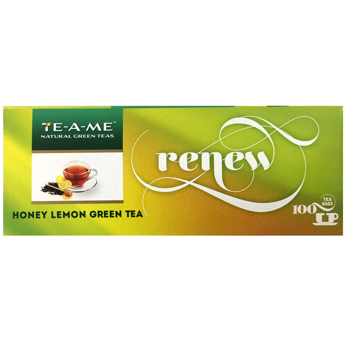 TEA BAGS GREEN TEAHONEYLEMON (PACK OF 100NOS) NAKED - 36 NOS CARTON BOX