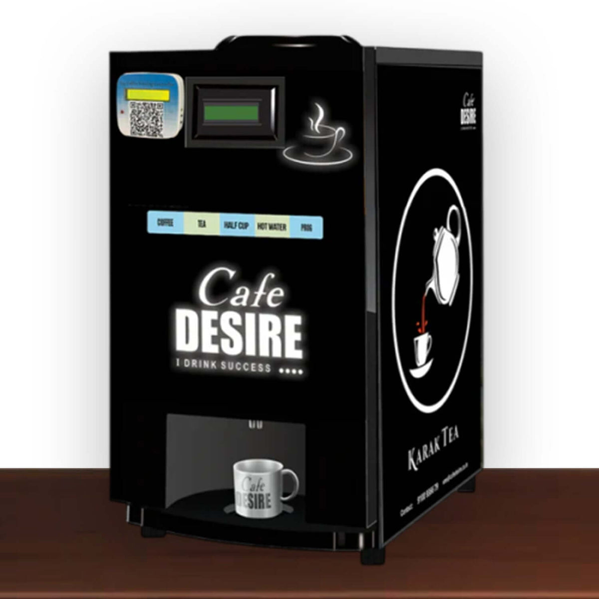LED - QR Code UPI Payment Enabled Coffee Machine 2 Lane