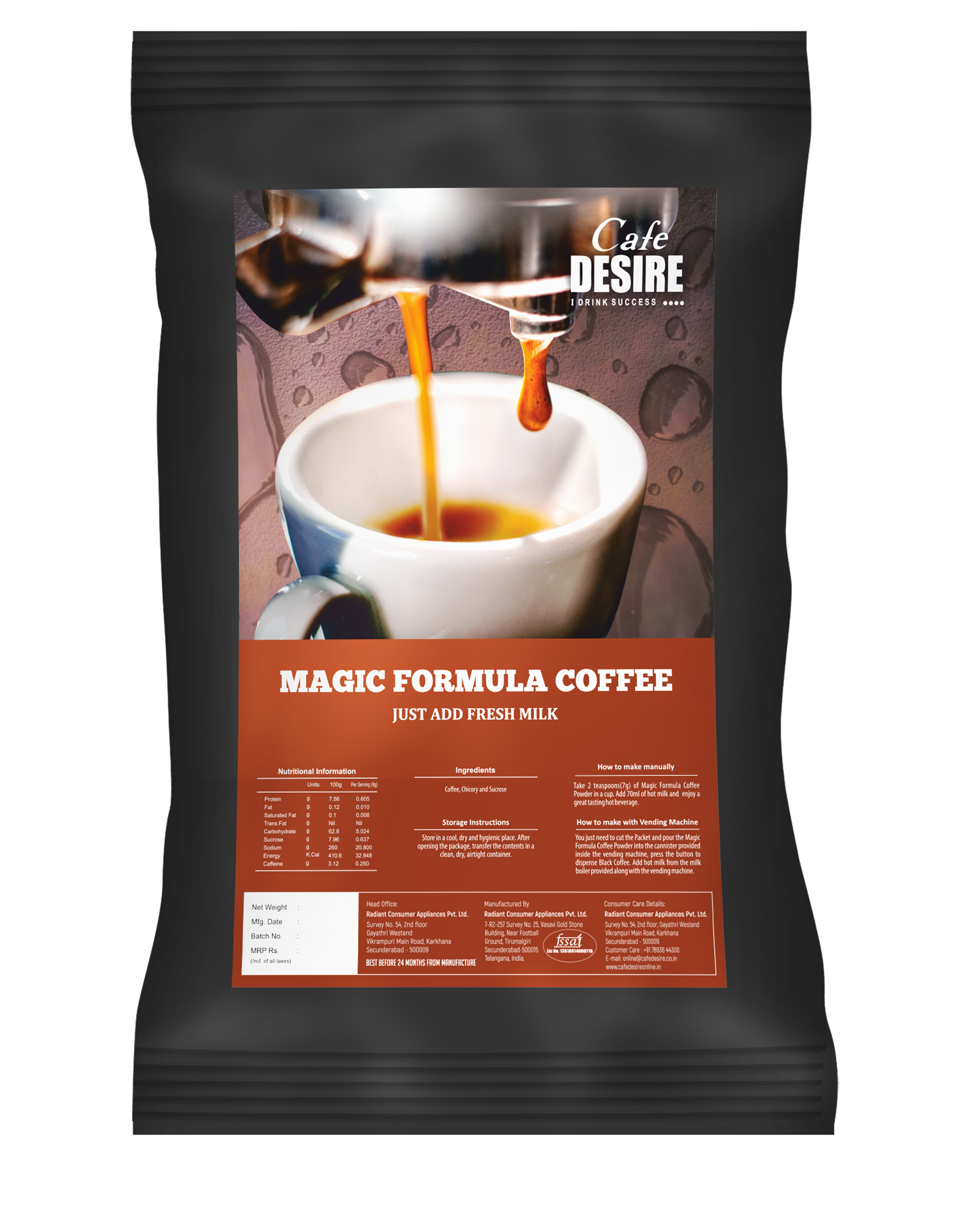 12KG  - MAGIC FORMULA COFFEE (1KG X 12) CARTON BOX