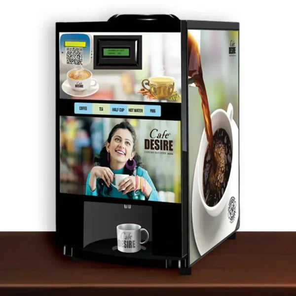 QR Code UPI Payment Enabled Coffee Machine 2 Lane