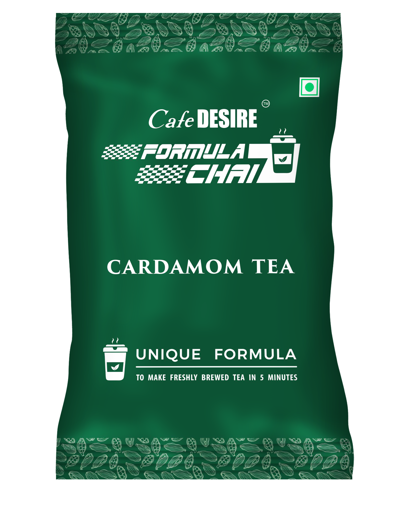 5KG FORMULA CHAI- CARDAMOM (PER BOX 100GMS X 50 NOS) CARTON BOX